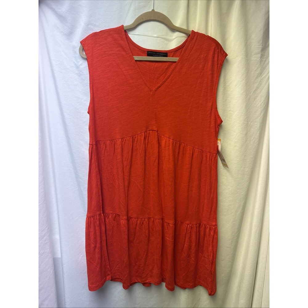 NWT Social Standard By Sanctuary Women's One‎ and Only Tee Dress (Red, M)